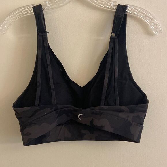 Zyia Active Black Forest Camo with Mesh Adjustable Sports Bra Small - Picture 3 of 6